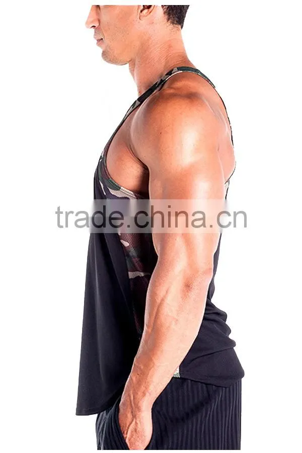 hot sale Mens Gym wear Training wear fitness singlet body building tank top
