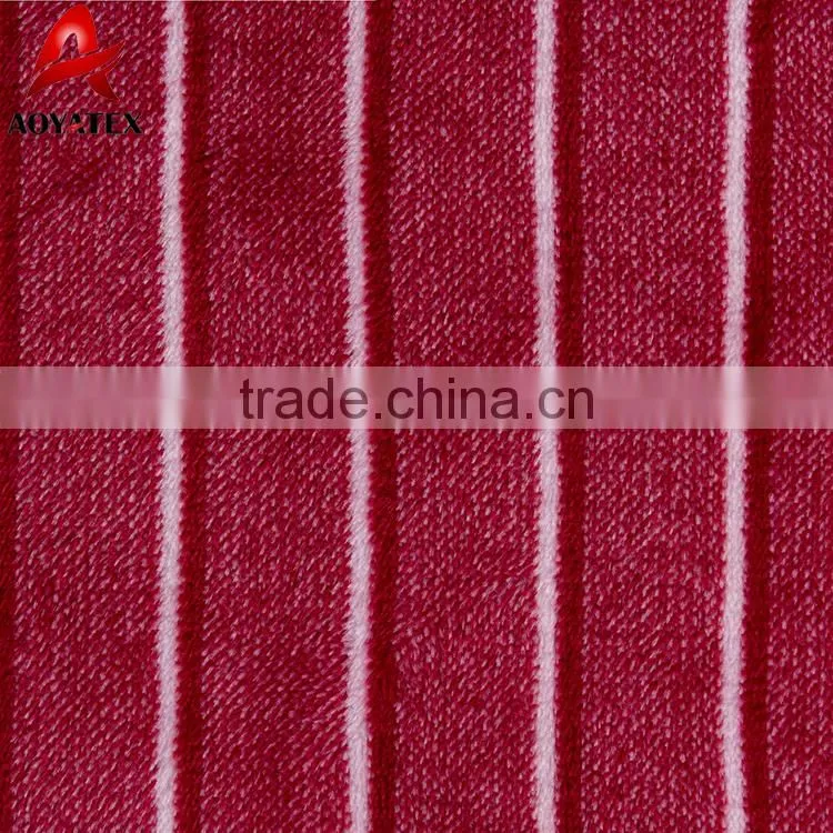 100 polyester warm stripe yarn dyed flannel fleece blanket