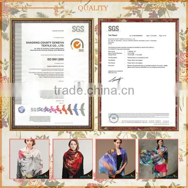 Digital Printed Flower Hot Hijab Sexy Women Scarf