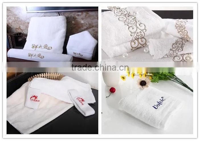 Custom cotton wholesale towels bath set luxury hotel with logo