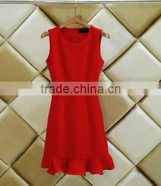 Women sleeveless flare tight dress girls sexy night dress photos club dress