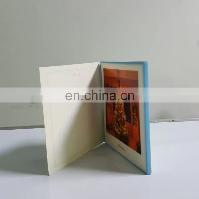 Custom merry printing musical christmas greeting card for kid