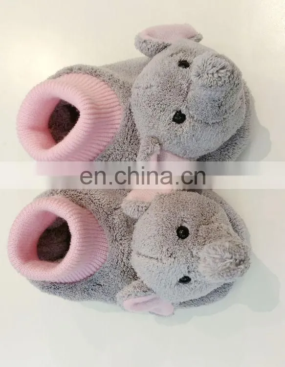home use baby shoes soft elephant animal child slippers