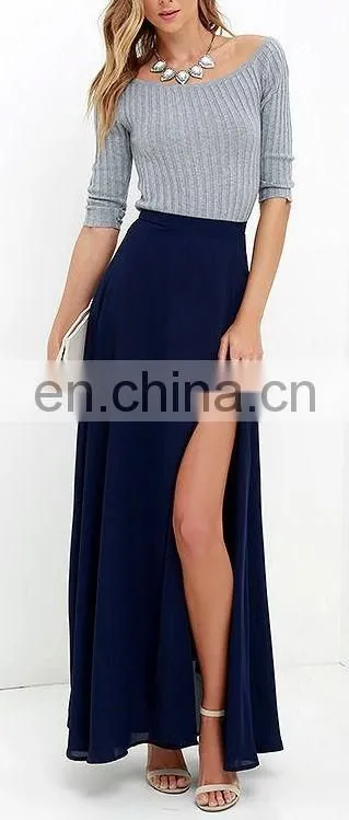 2017 Summer Chiffon High Low Skirt Elegant Prom Dress