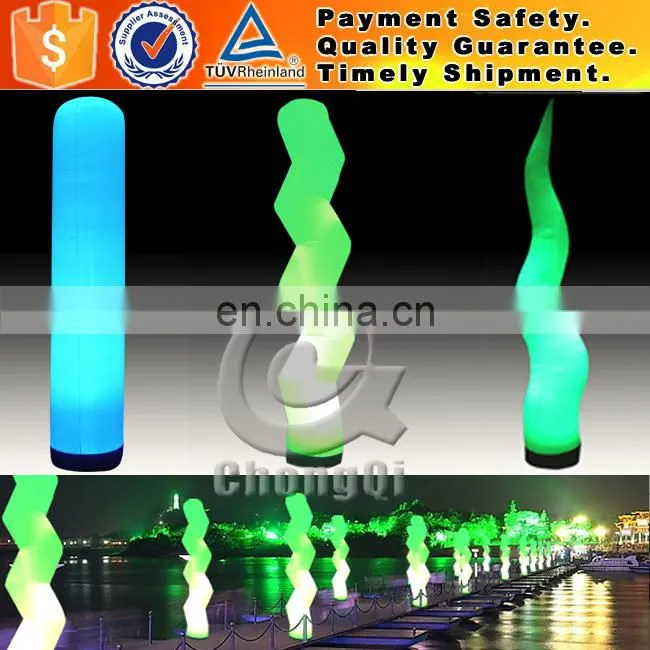 Outdoor led pillar light inflatable light column for events led pillar light