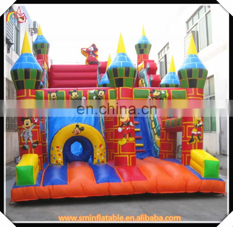 Large inflatable dry slide,amusement park slide for sale,toddler slides and climbers