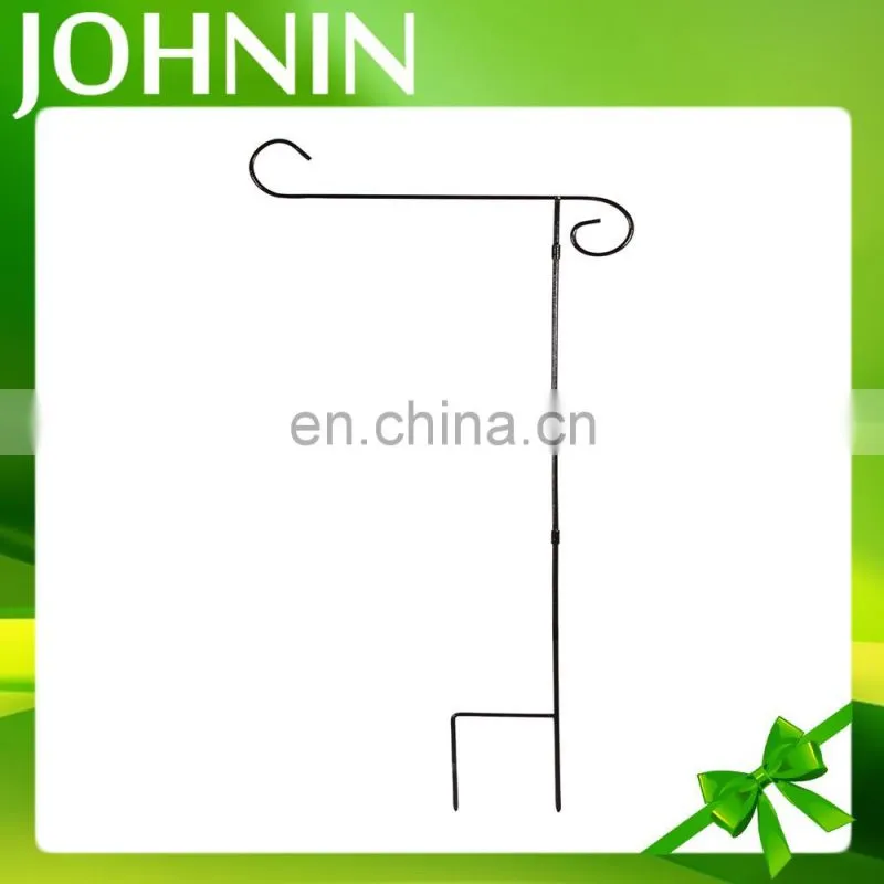 Fast shipping good quality custom durable decorative iron garden flag stands