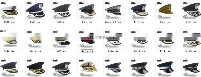 Chinese straw military bucket cap