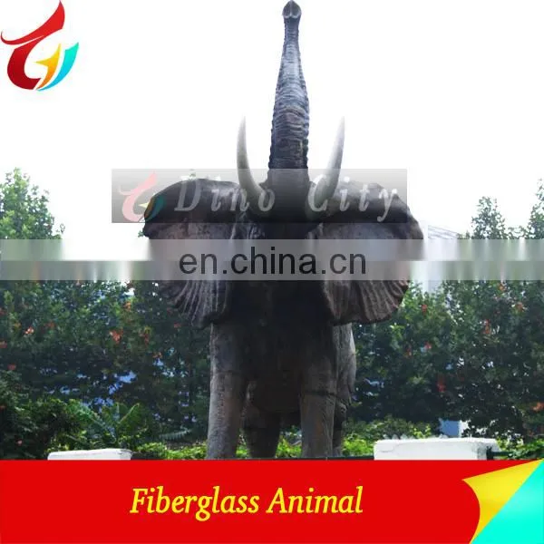 High Emulational Fiberglass Decorative Elephant