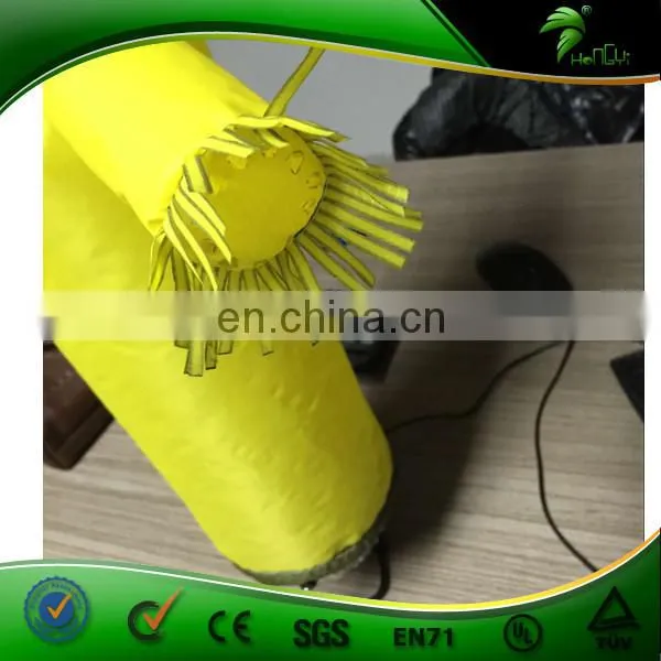 Popular Cheap Small Indoor Inflatable Air Dancer, Yellow Custom Logo Printing Attractive Mini Desktop Tube Man