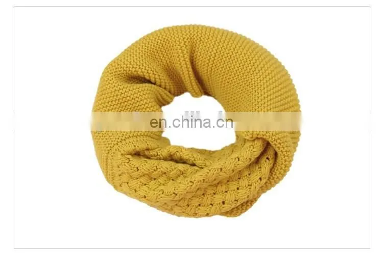 wholesale Loose Knit acrylic Infinity Loop Circle Scarves