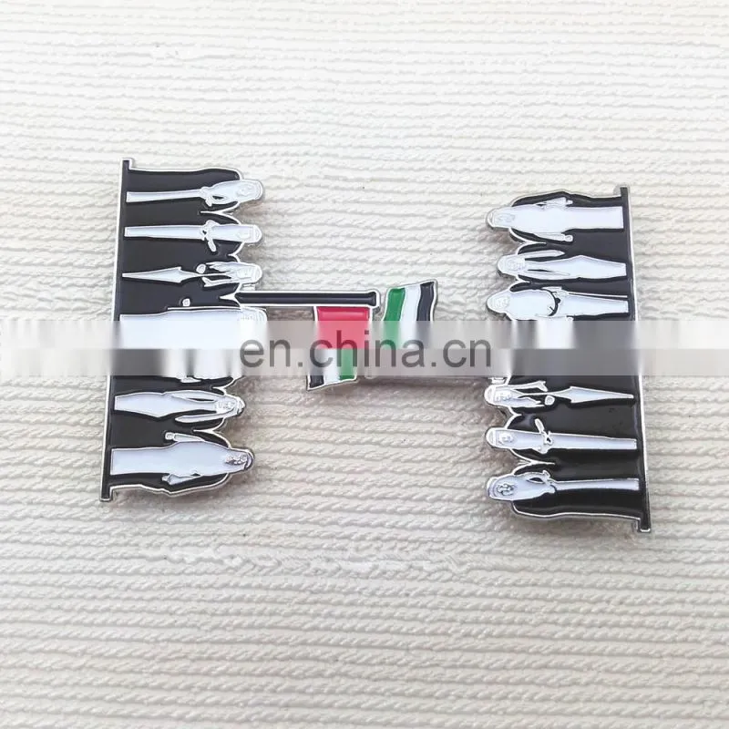 UAE 44th National Day Metal Magnet Medal Pin Badge With Fabric