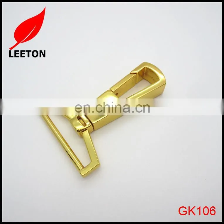 Factory supply 40mm shiny gold bag swivel snap hook