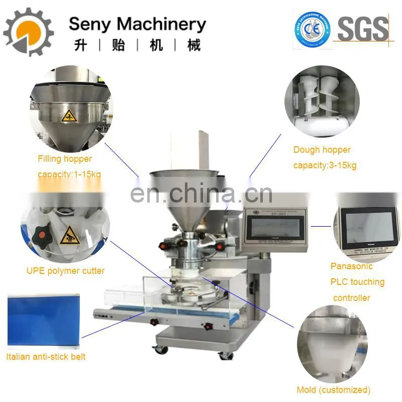 Fully Automatic High Efficiency Seny mochi Molding Production Equipment best selling maamoul maker Small Cookies Production