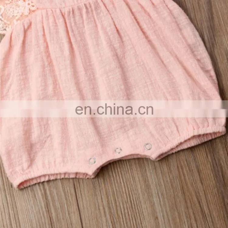 Infant Romper Comfortable Clothing Sleeveless Linen Baby Clothes