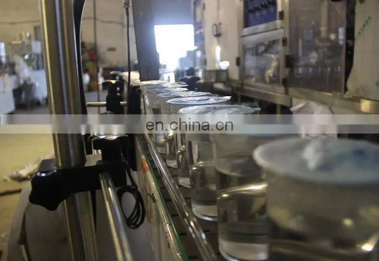 rotary table ice crame small plastic cups filling and sealing machine