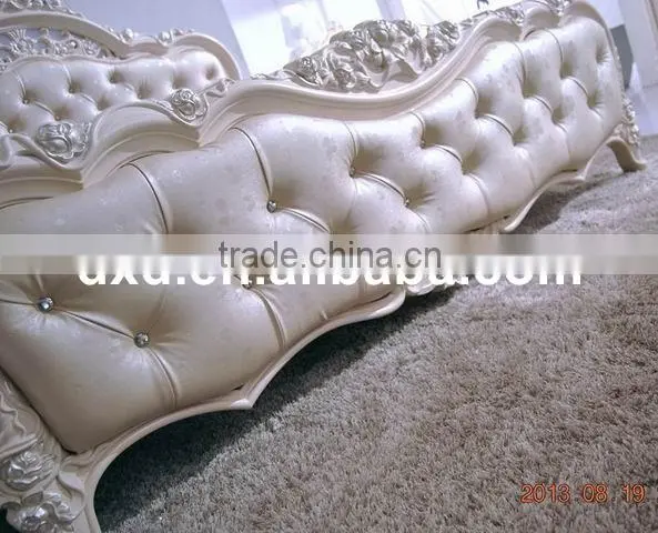 French Style Luxury Hotel Wood Bed