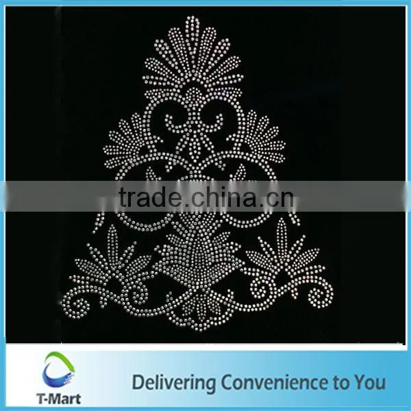 2015 new design t-shirt rhinestone designs