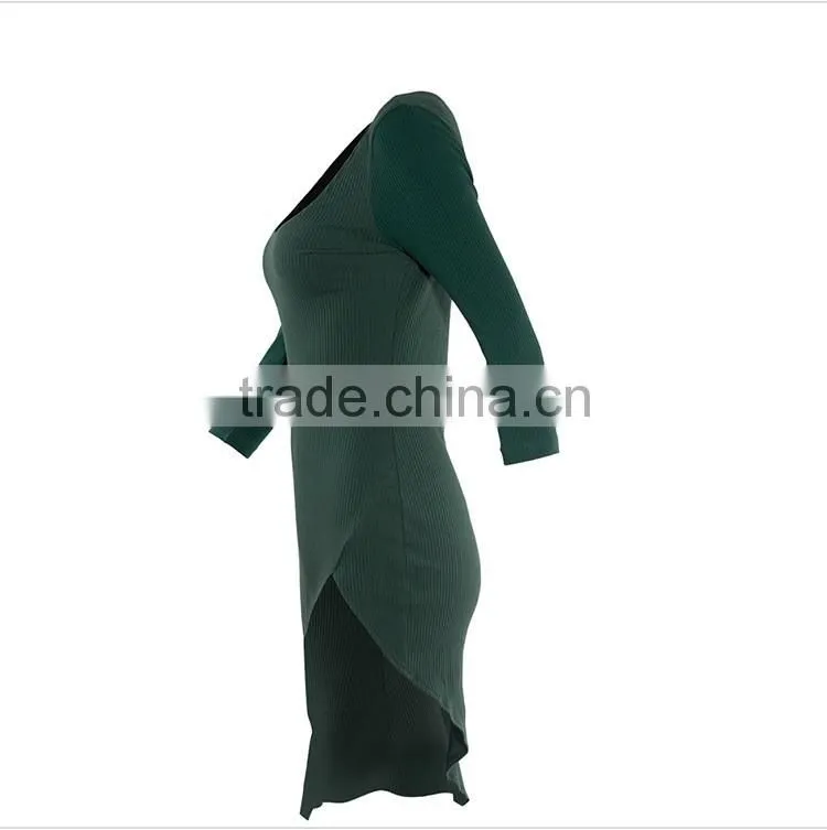 ladies fashion dress long sleeves casual dress sex evening dress