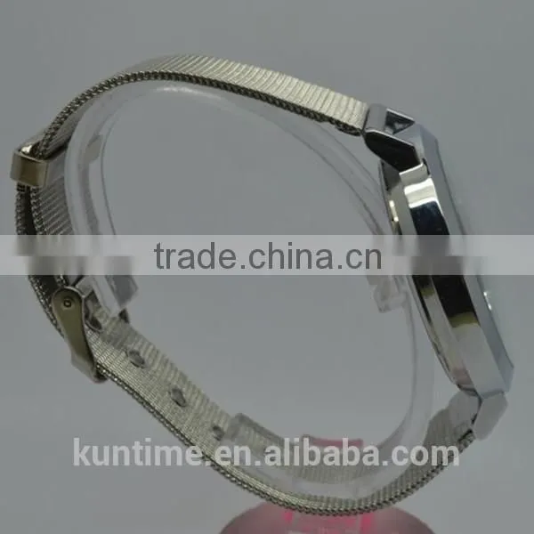 hot new products for 2014 analog-digital stainless steel back quartz quality watches
