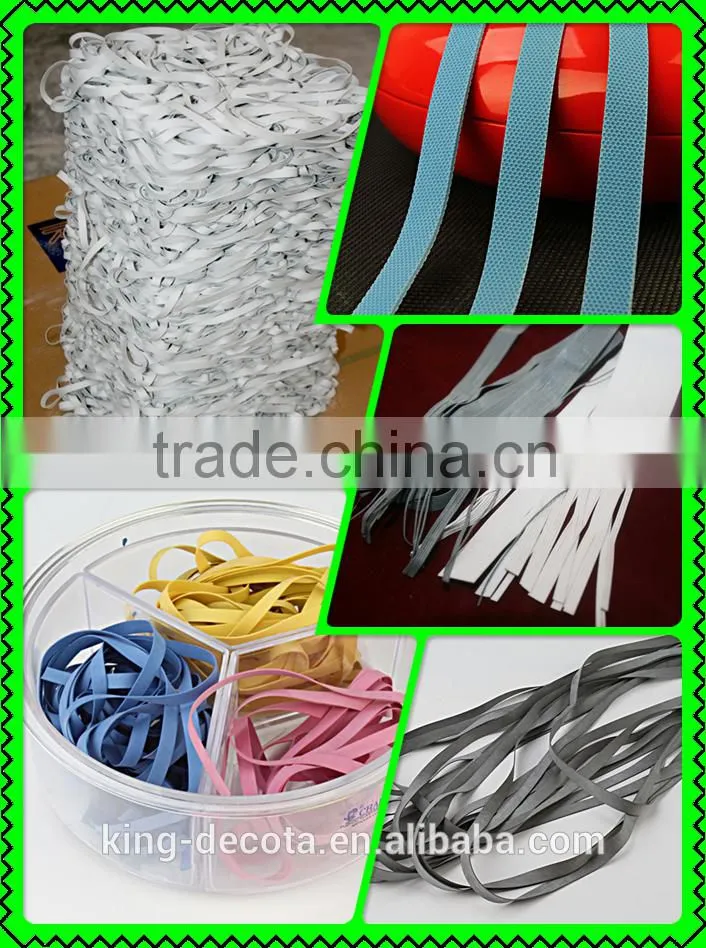 Resistant chlorine Embossed Rubber Elastic Tape used for home textiles