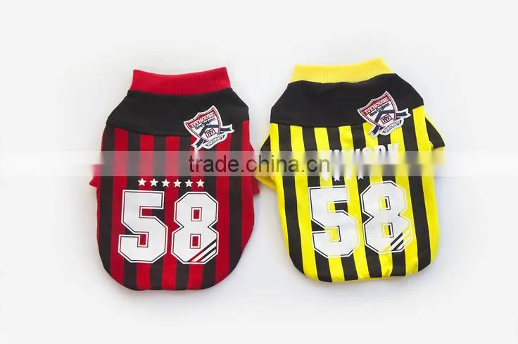 2016 new model yellow red S/M/L/XL/XXL size pet costumes for dog