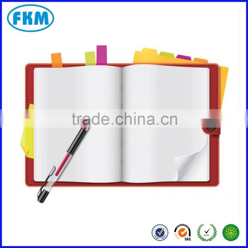 red leather notebook