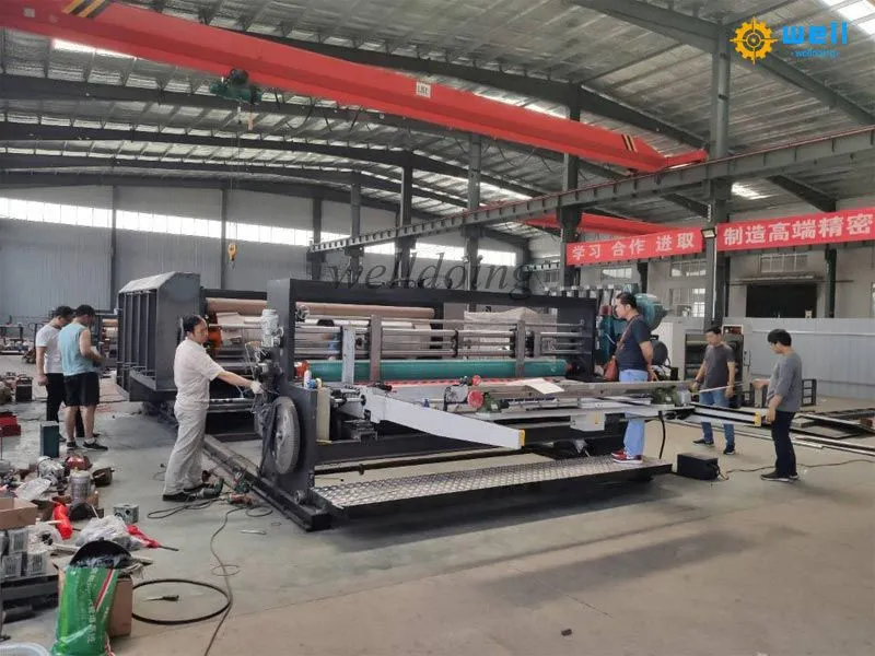 High speed flexo printing die cutting slotting machine
