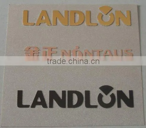electroformed silver / nickel sticker