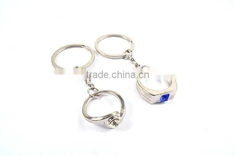 2016 Hot selling ring shape couple alloy keychain