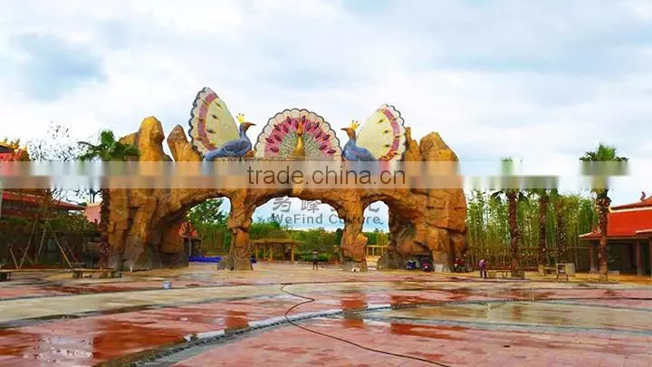 Large Outdoor Decorative FRP Animal Sculptures for Amusement Park