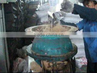 Foundry sand mixer for brass faucet casting