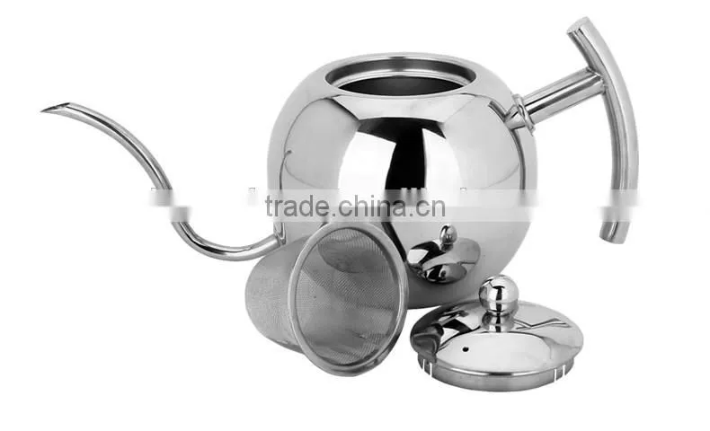 850ml/1100ml stainless steel pour over coffee drip kettle with infuser