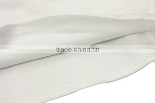 comfortable custom sublimation white blank inner cotton outer polyester diy t-shirts