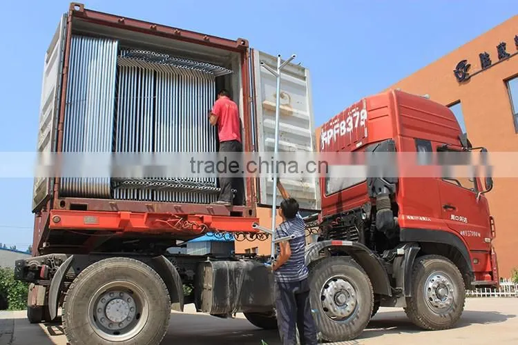 Hot galvanized event crowd control barrier