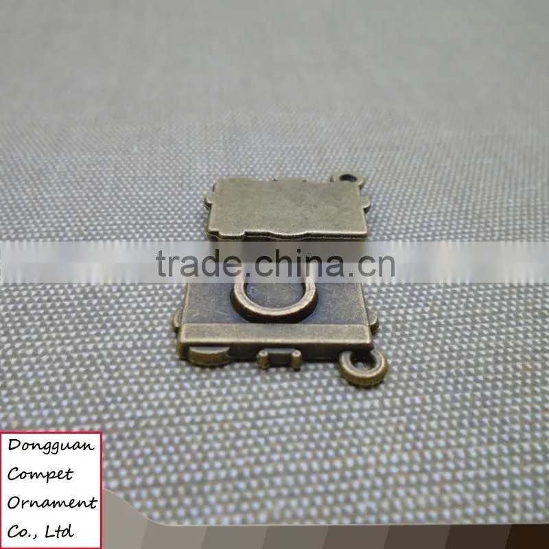 Wholesale diy accessories Archaize alloy mini digital camera pendant