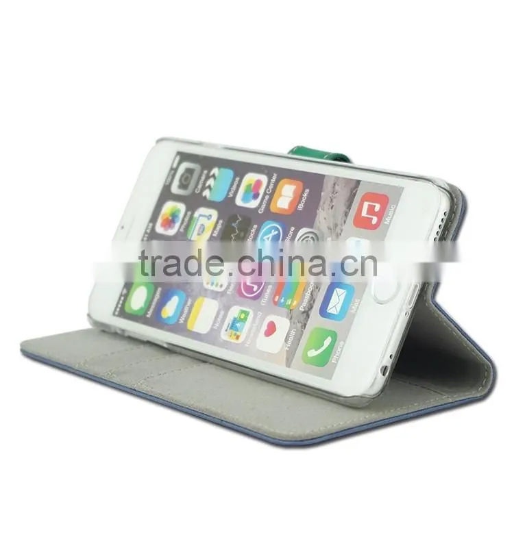 Minandio High Quality Leather Case Best Design Leather Phone Case With Leather Flip Cover Case For iPhone 6