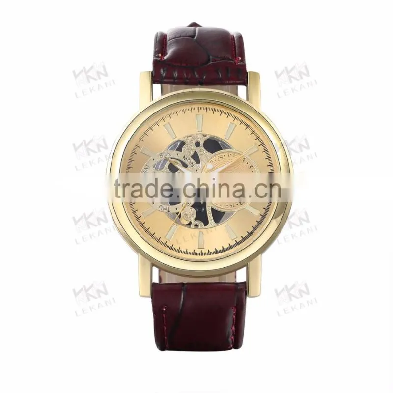 Leather fashion watch, Popular teenage fashion watches for man