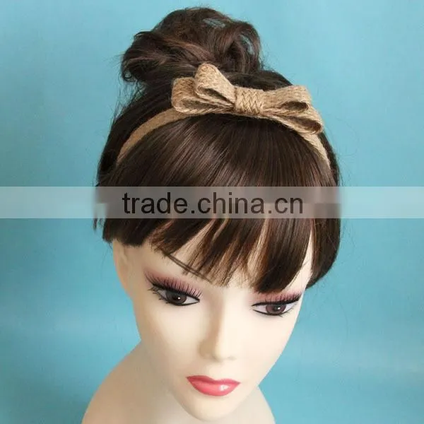 Handmade Retro Hemp Rope Elastic Stretchy Hair Band Headband