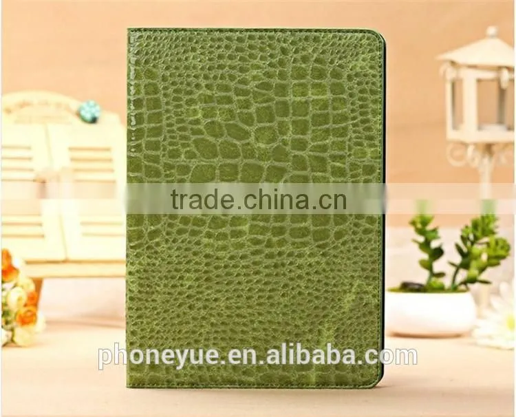 Protective Slim Crocodile Tablets Stand Leather Case for iPad Mini 1/2