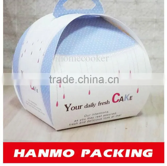 2014 cute shape printed box/carton for cake