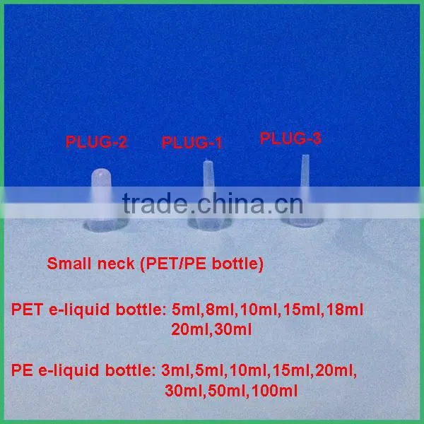 3ml LDPE plastic e-cig liquid bottle with childproof cap and needle tips