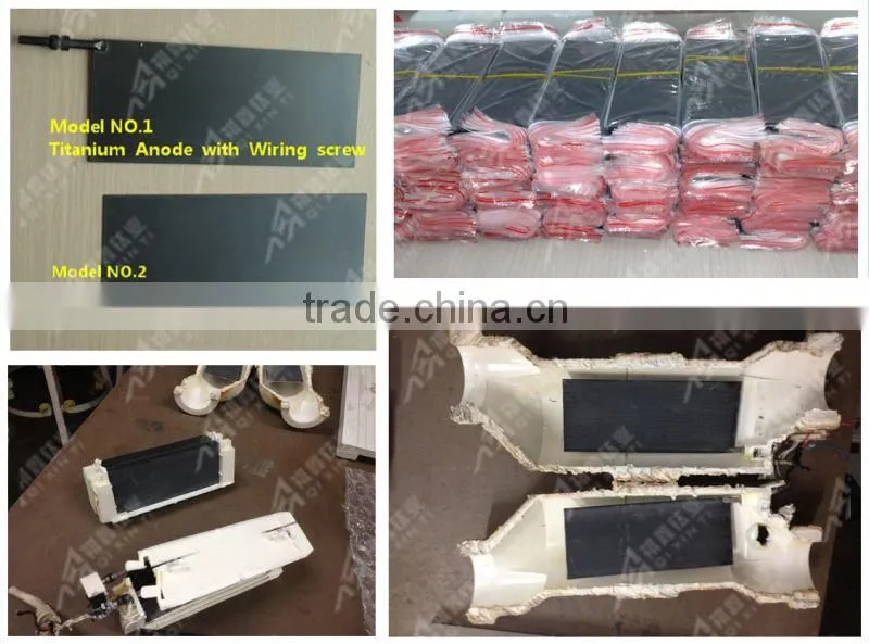 Coated Titanium Anodes for Swimming Pool Water Treatment