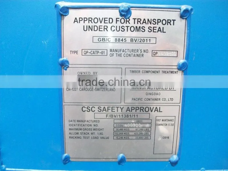 Shipping Container 40ft Container For Ship