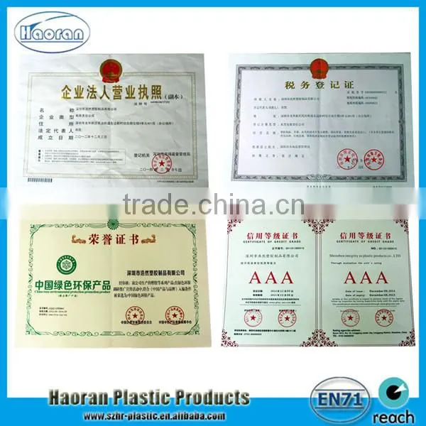 Fancy PVC plastic envelope file folder documet folder