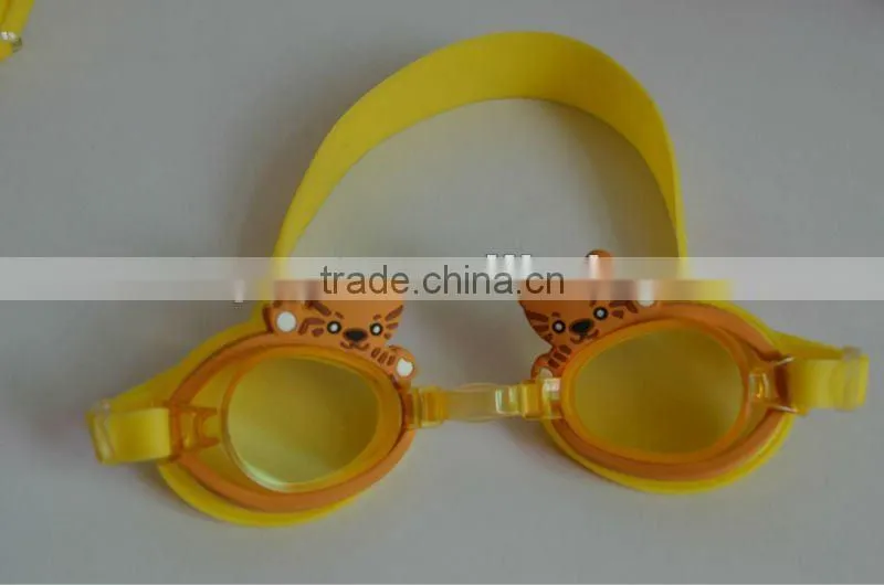 kids cartoon silicone swimming goggles hot sale