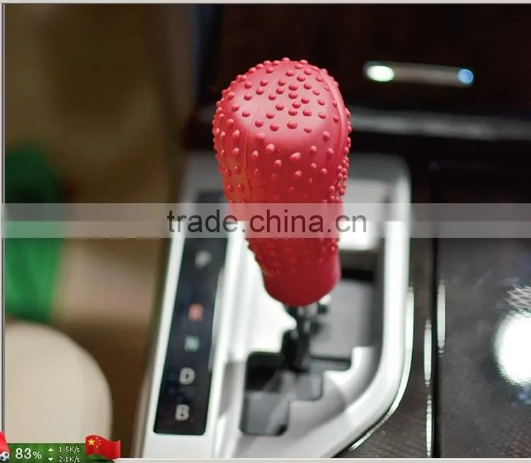 colorful anti slip auto silicone shift knob cover