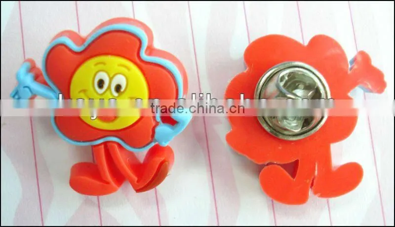 Plastic pvc 3d effect badges
