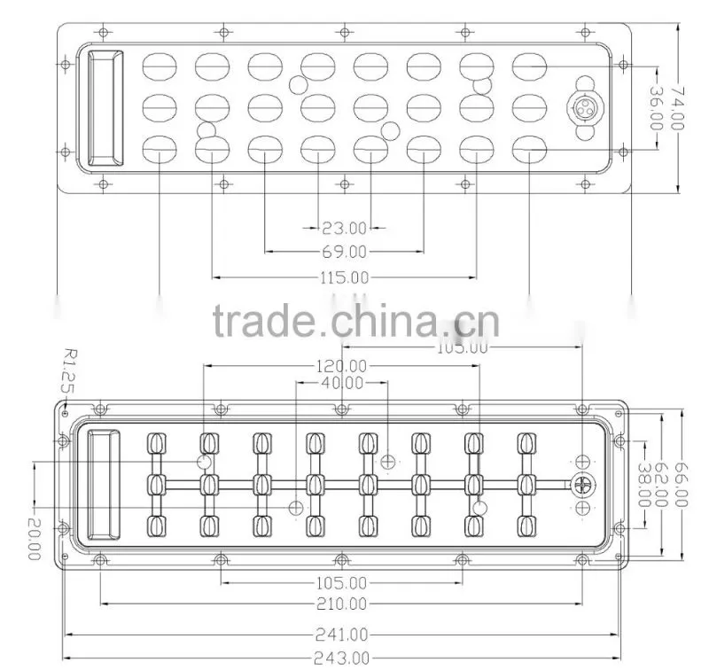24w led lens with aluminium PCB board
