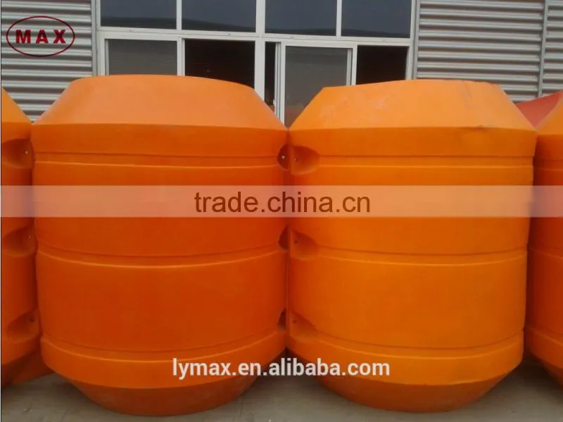 Large Diameter Plastic Water Bouys to Remark Dredge Pipe